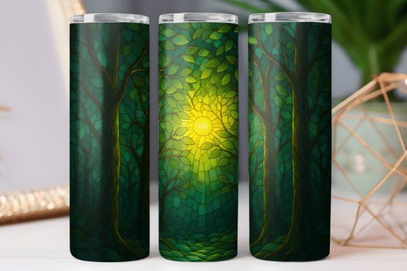 Download Stained Glass Art Tumbler Wrap Photo Png - Premium Resources