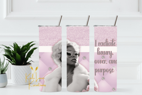 Download I Radiate Luxury Tumbler 20oz Wrap Pink - 20oz Collection