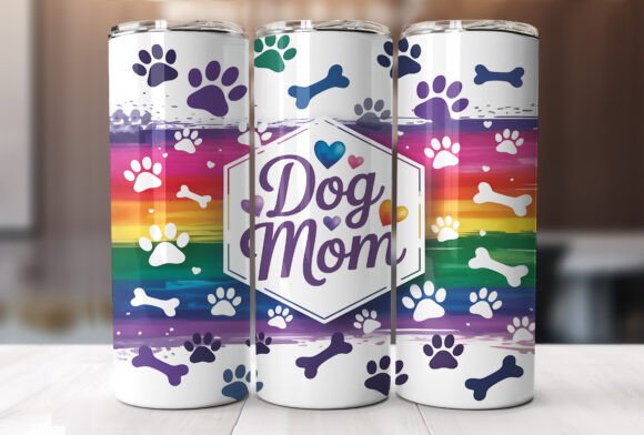 Download 20oz Dog Mom Tumbler Wrap PNG - 20oz Collection