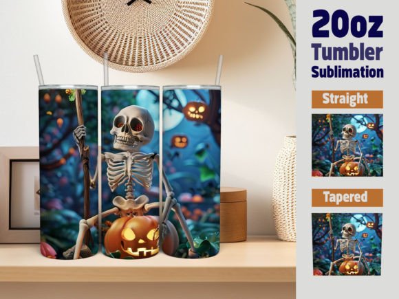Download Skeleton Pumpkin 20oz Tapered Tumbler - 20oz Collection