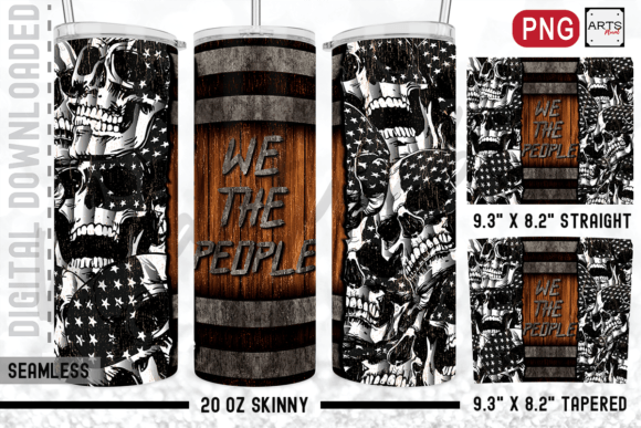 Download Skull USA We Are People 20oz Sublimation - 20oz Collection