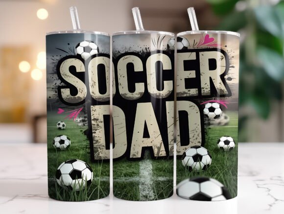 Download 20oz Soccer Dad Tumbler Wrap Sublimation - 20oz Collection