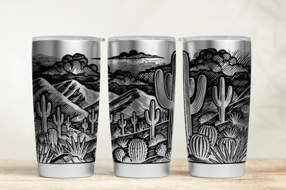 Download Cactus 20oz 30oz Laser Tumbler SVG - 20oz Collection