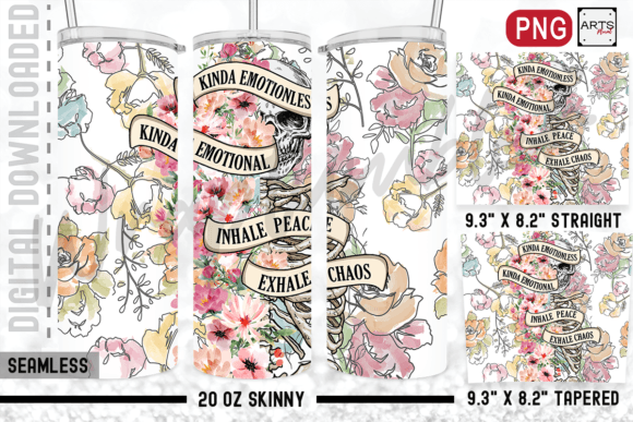 Download Skeleton Exhale Chaos 20oz Sublimation - 20oz Collection