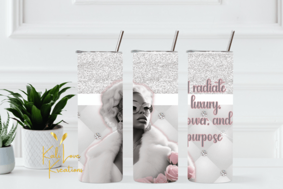 Download I Radiate Luxury 20oz Tumbler Wrap Gray - 20oz Collection