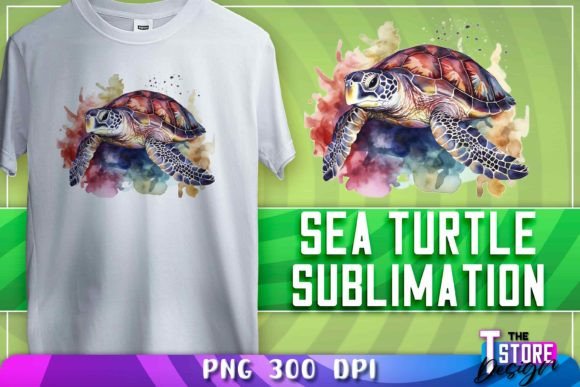 Download Sea Turtle Sublimation | T-Shirt Design - Turtle sublimation Collection