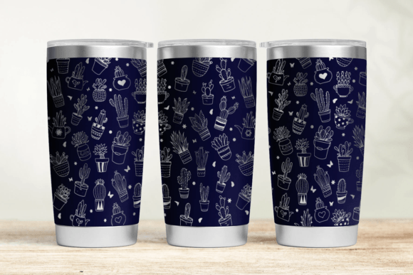 Download Cactus 20oz 30oz Laser Tumbler Wrap SVG - 20oz Collection