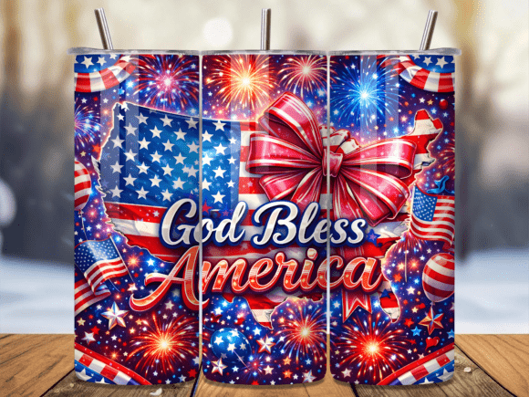 Download God Bless America Patriotic 20oz Tumbler - 20oz Collection