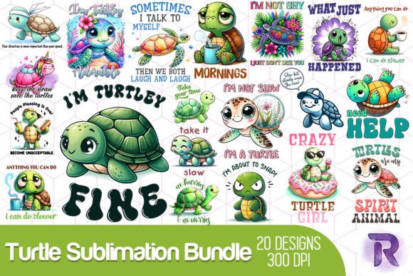 Download Funny Turtle Sublimation Bundle - Turtle sublimation Collection