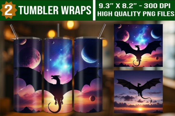 Download Fantasy Dragon 20oz Tumbler Wraps Bundle - 20oz Collection