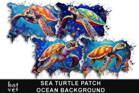 Download Sea Turtle Sublimation Background Design - Turtle sublimation Collection