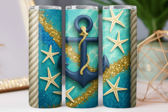 Download Summer Beach Tumbler Wrap Png Art Design - Premium Resources