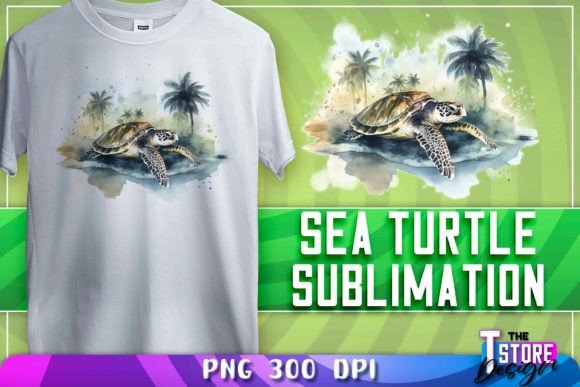 Download Sea Turtle Sublimation | T-Shirt Design - Turtle sublimation Collection