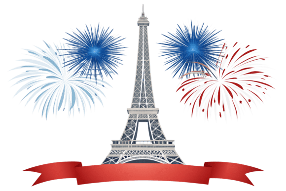 Download Eiffel Tower with Colorful Fireworks - Premium Resources