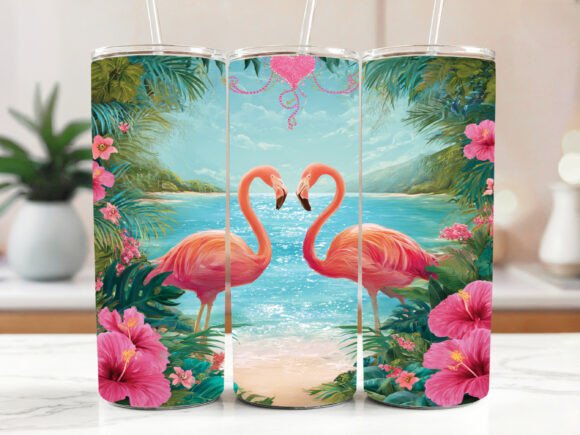 Download Alcohol Ink Flamingo Tumbler PNG 20oz - 20oz Collection