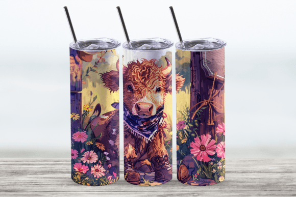 Download 20oz Highland Cow Tumbler Wrap - 20oz Collection