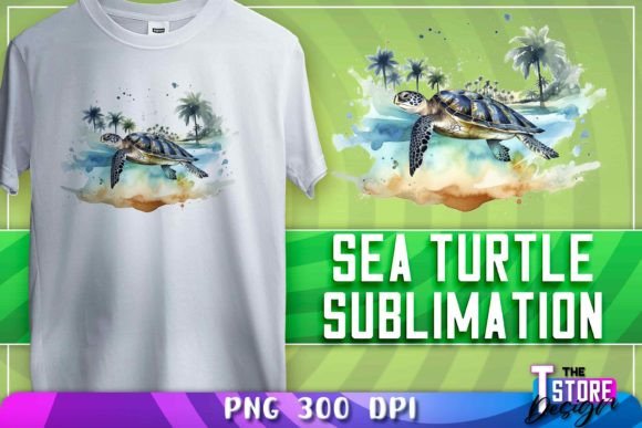 Download Sea Turtle Sublimation | T-Shirt Design - Turtle sublimation Collection