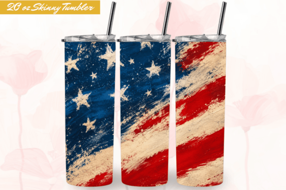 Download AMERICAN Vintage Flag 20oz Tumbler Wraps - 20oz Collection