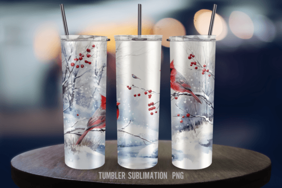 Download Winter Cardinal Bird 20oz Tumbler - 20oz Collection