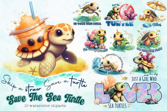 Download Save the Sea Turtle Sublimation - Turtle sublimation Collection