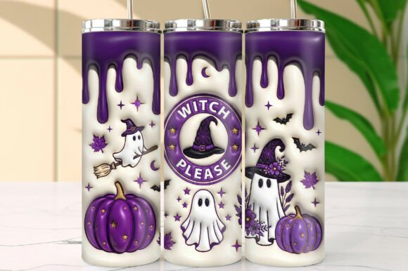 Download 3d Ghost Halloween 20oz Tumbler Wrap - 20oz Collection