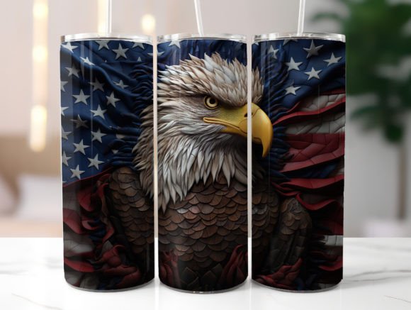 Download American Flag Eagle 20oz Tumbler Wrap - 20oz Collection