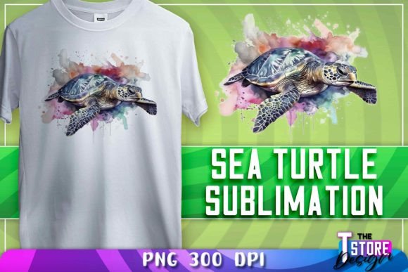 Download Sea Turtle Sublimation | T-Shirt Design - Turtle sublimation Collection