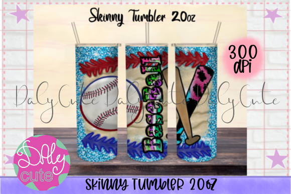 Download Baseball Tumbler PNG, 20oz Skinny Tumble - 20oz Collection