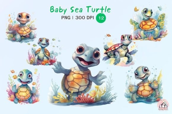 Download Baby Sea Turtle Sublimation Clipart - Turtle sublimation Collection