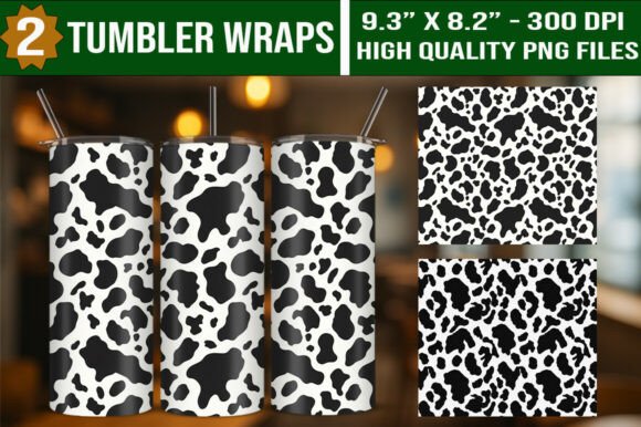 Download Cow Print 20oz Tumbler Wraps Bundle - 20oz Collection
