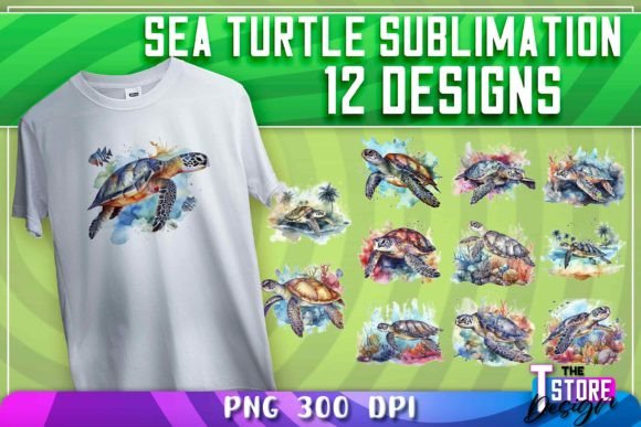 Download Sea Turtle Sublimation | T-Shirt Design - Turtle sublimation Collection
