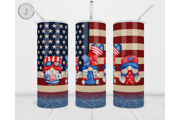 Download 20oz Gnome American Tumbler Patriotic - 20oz Collection