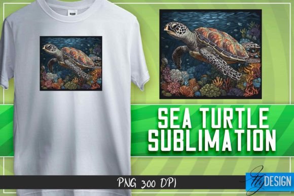 Download Sea Turtle Sublimation | T-Shirt Design - Turtle sublimation Collection