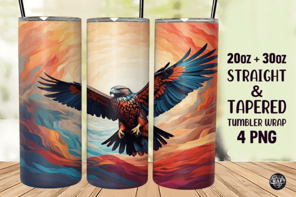 Download Colorful Bird Flying Tumbler Wrap 20oz - 20oz Collection